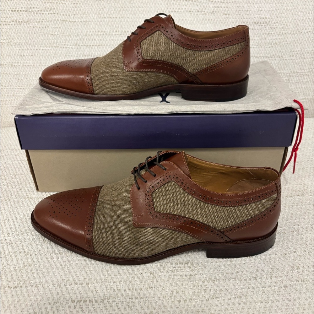 HARMON Linen Cap Toe